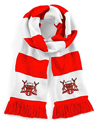 Nottingham For. 1960s-1970s Retro Traditional Football Scarf Embroidered Logo