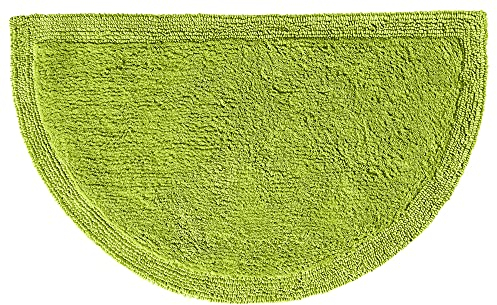 Erwin Müller Duschvorlage Uni Serie Stuttgart apfelgrün Größe 50x80 cm - Unterseite rutschhemmend, mit Schnürung, 100% Baumwolle