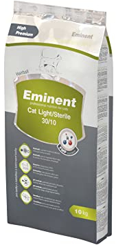 Eminent Cat Light/Sterile | High Premium Katzenfutter |Trockenfutter für übergewichtige und kastrierte Katzen (10kg)