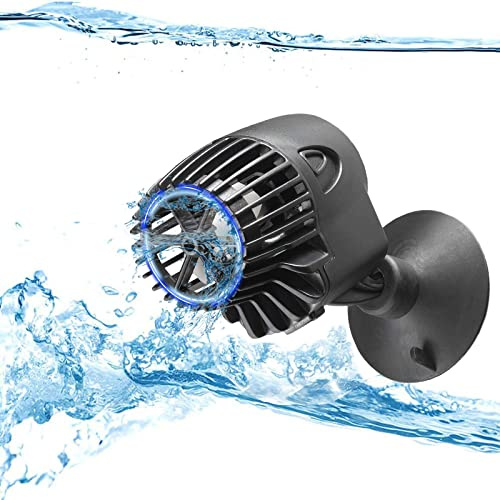 Pompa di Circolazione Wavemaker 3000 l/h per Acquari, Orientabile a 360°, Colore Nero