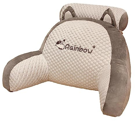 Yajimsa Lectura - Almohada para Reposo En La Cama con Cuello Desmontable Y Brazos - Cojín para Sillón Desmontable, Y Lindo, Almohadas