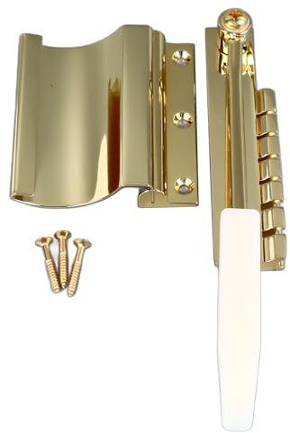 Elgitarr Tremolo Bridge Kit med Exakt Stämning, Justerbar Amplitud, Metallstruktur för Jazzprestanda (Guld)