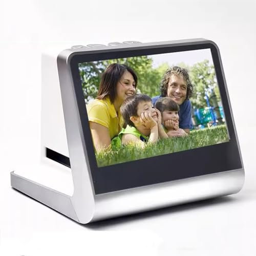 Vituord Escáner De Película Digital De 22 MP, Escáner De Diapositivas con Pantalla LCD De 5, Memoria Incorporada De 16 GB, Convierte Diapositivas De Película De 35 Mm, 126, 110 a Fotos JPEG