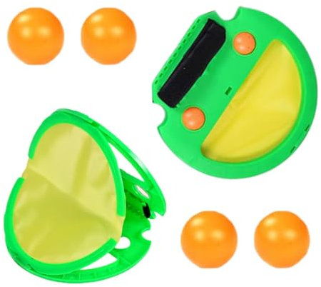 Taschenball mit Schläger, - und Fangspiel - Ballwurfspielzeug mit 4 Bällen, Set für Eltern und Kinder, lustiges Spielzeug für den Pool am