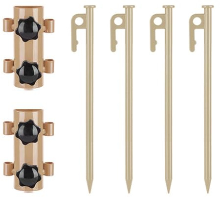 DIEKE 1Set Regulable Tent Rod Portables Tent Holder Awnings Canopies Rod Camping Rod for Camping