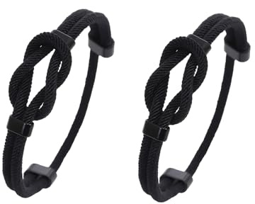 Juozyve Surfer rep armband paracord justerbar: Herrarmband nautiskt flätat 14 cm – 24 cm oändlighetsknut handgjort armband för par bästa vän bror syster klasskamrat segel rep armband