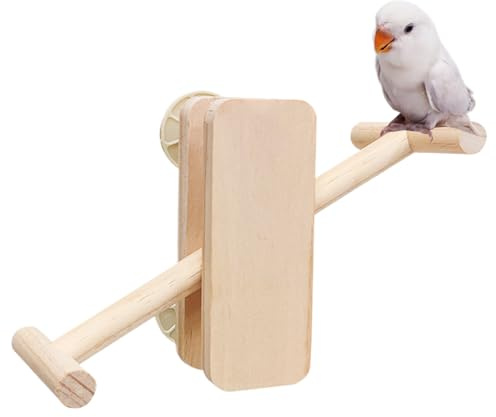 Altalena per uccelli, gioco da tavolo con calopsitta, giocattolo per equilibrio, versatile, intrattenimento interattivo per uccelli in piedi, per pappagalli, cacatua e pappagallini