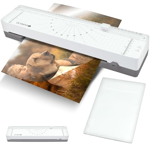 OLYMPIA A 130 Combo laminator A3 | Kompakt folierare med integrerad skärmaskin | För 80–125 Micron lamineringsfilm | laminator DIN A3 och lamineringsmaskiner | laminator