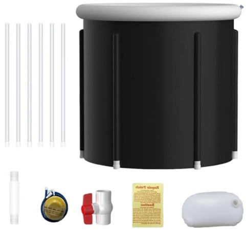 Baignoire pliable – Bain à remous séparé, panier étanche pour salle de bain, voyage, maison, jardin, terrasse, plage, voyage familial