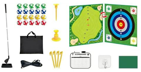 GMBYLBY Krocketspiel für Kinderpartys Freien Einfach zusammenzubauendes Golfspiel, die kognitiven Fähigkeiten von Kindern Freien verbessert