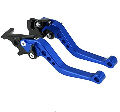 Kopplingsbromsspak Ett Par 22 Mm 7/8 CNC Aluminium Motorcykelkoppling Trumbromshandtag Universal Kopplingsbromsspak Exklusive för YZF R125 R3(blå)