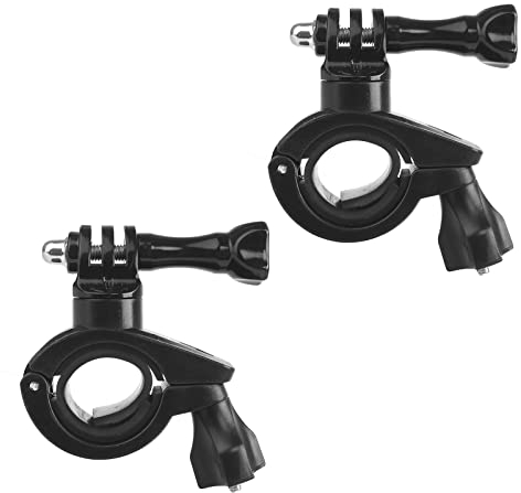Bubuyun 2PCS Camera Motorcycle Mount, Motorcycle Bike Handlebar Mount Camera Bike Mount for Hero 4 5 6 7 8 9, Compatible with Hero 3+/DJI Osmo/AKASO/Campark/YI