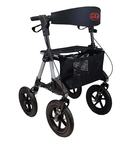 Outdoor Rollator (Aluminium) Rollator mit luftbereifung Faltbar
