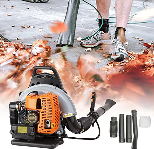 awolsrgiop Soplador de hojas de gasolina de 65 cc, 2 tiempos, 2700 W, soplador de hojas, gasolina, soplador de hojas, portátil, portátil, jardín, barrido, soplador de hojas de espalda, soplador de