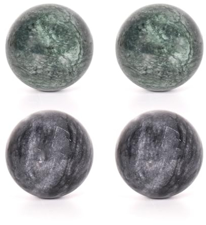 Baoding Balls - 4 bolas de masaje de jade para ejercicios de salud china, alivio del estrés y relajación