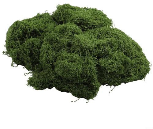 Opatiny Musgo sintético realista para decoración de manualidades, mesa de boda y macetas, color verde oscuro, 50 g/100 g/200 g
