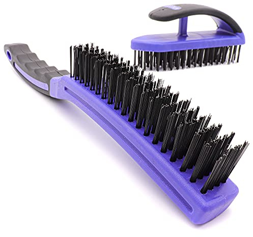 COTTAM Wire Steel Brush Set | Heavy Duty | Wire Brushes for Cleaning | Wire Brushes for Rust Revoval