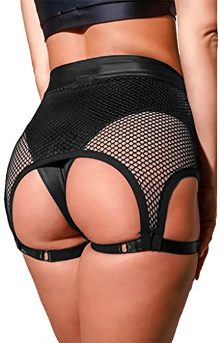 BZB Womens Booty Shorts Trendy High Waisted Yoga Hot Pants Festival Garter Clubwear Pole Dance Shorts Black