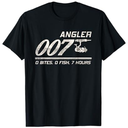Fisherman Joke Dad Grandpa Angler 007 Funny Fishing Humor T-Shirt