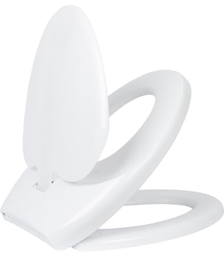 Harbour Housewares Family Toilet Seat Soft Close White Lid Pack of 1
