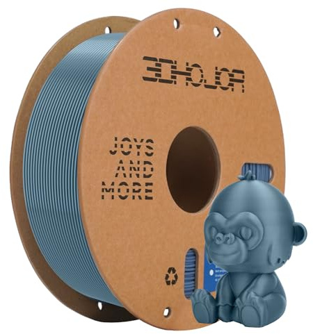 3DHoJor 1.75mm PLA Filament, High-Speed 300mm/s, Light Gray, 1kg, +/- 0.03mm Accuracy, Fits Most FDM 3D Printers