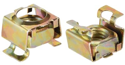 QUARKZMAN Dadi a Gabbia M12 per Armadio Rack Server, Acciaio Carbonio Zincato Giallo, 50pz