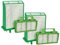vhbw Filter-Set kompatibel mit Sebo Airbelt K3, K1 Staubsauger - 4x Filter (Mikrofilter, Hygieneschutzfilter)