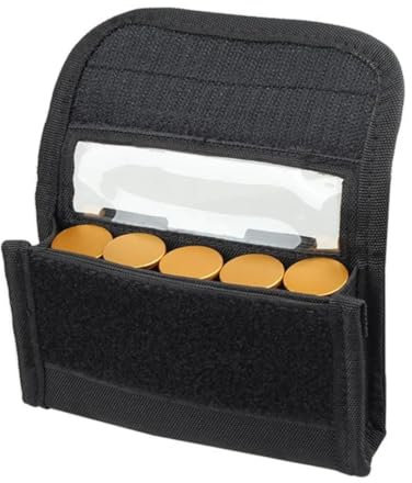 Gexgune Taktische 5-Schuss-Patronentasche für Schrotflinten, Schrotpatronen, Munition, Nachlade-Molle-Tasche, Halter für 12 Gauge/20G
