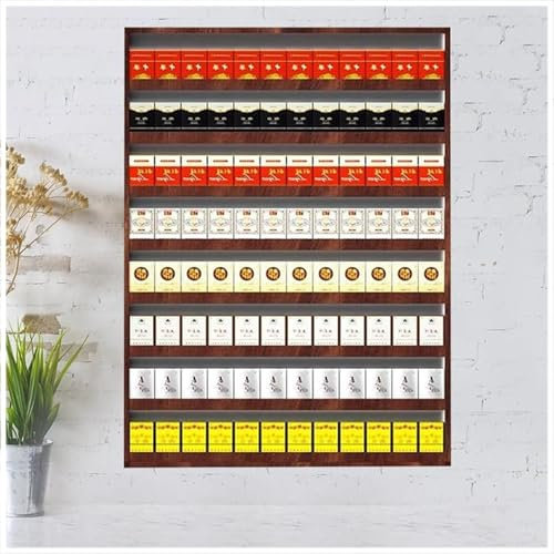 Zigaretten-Display-Halter, Streichholzschachtel-Vitrine, Zigarettenständer Zur Wandmontage, Kleiner Verkaufsständer, Süßigkeitenregal Aus Aluminiumlegierung, Zigarettenständer Für Den Supermarkt(70x7.