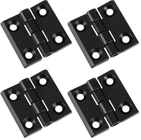 Charniere porte,Lot de 4 charnières de porte en acier inoxydable noir - Convient pour porte de chambre, porte d'entrée, meubles de jardin, boîtes à outils