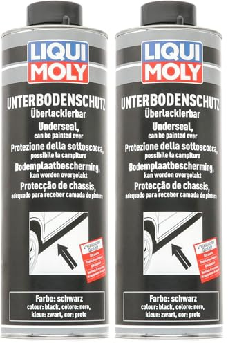 Liqui Moly Producto de protección de Bajos Negro | 1 L | Protección Corporal | Protección Debajo del Cuerpo | 6114 (Paquete de 2)