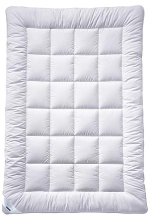 Billerbeck Bettdecke Super Wash – ca. 135 x 200 cm – Ganzjahresdecke – MAGICfill® 95 – Hohlfaser – mit Wash-Egg