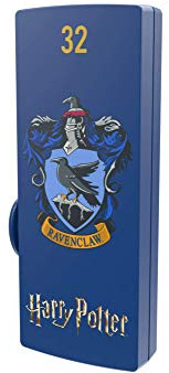 EMTEC, ECMMD32GM730HP03 , Clé USB 32 Go Harry Potter Ravenclaw - Design exclusif, système coulissant, vitesse de lecture jusqu'à 15 MB/s, vitesse d'écriture jusqu'à 5 MB/s - Bleu