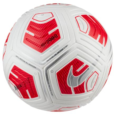Nike Ballon de Football, Taille 4, Blanc/Cramoisi Brillant/Argent