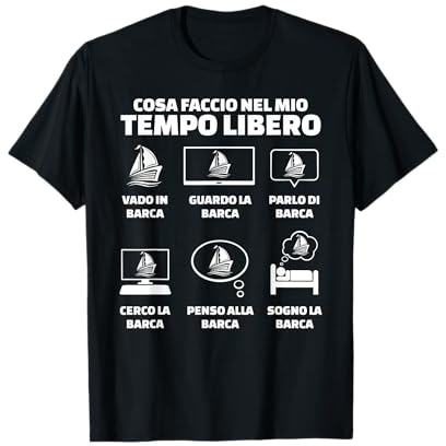 Barca a Vela Velista Divertente Tempo Libero Maglietta
