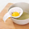 Cucina tuorlo d'uovo separatore bianco con bordo ciotola in silicone fibbia uovo separatore pranzo cucina gadget strumenti bel design