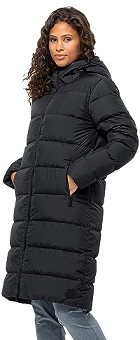 Jack Wolfskin Femme Frozen Palace Coat W Parka en Duvet, Noir, M EU