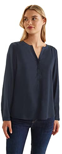 Street One Women's Style Bamika Blouse, Dark Blue, 10