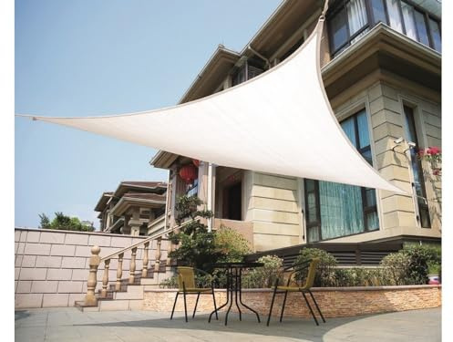 1PEZZO VELA OMBREGGIANTE TRIANGOLARE Col. Bianco mt. 3x3x3