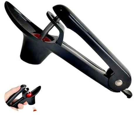 Nucleiser Cerise, MUNSKT Multi Cherry Stone outil Nucleiser, Olive Picker Cerise Graine Nucleiser, Portable Multifonction Professionnel Rapide en Acier Inoxydable Dénoyauté Dispositif pour Aubépine Ce