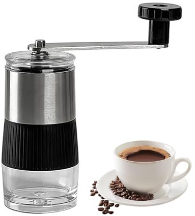 Zuzer Macinacaffè Manuale con Meccanismo in Ceramica,Macinino Caffè Macina Caffè Manuale per Viaggi Campeggio Attività All'aperto