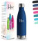 Gourde, 750 ml Sans BPA, Gourde Isotherme, 18/8 Acier Inoxydable, Bouteille Isotherme, Isolation Sous Vide à Double Paroi, Gourde Acier Inoxydable pour Voyage, Cuisine, Salle de Sport - Bleu foncé