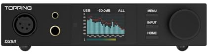 TOPPING DX5 II Decoder Dua ES9039Q2M Desktop DAC & Headphone Amplifier (svart)
