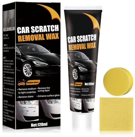 magimagi Car Scratch Remover, Scratch Remover Kit for Cars, Car Paint Scratch Repair, Car Polishing Kit with Sponge & Cloth, for Repair Paint Scratches, Marks, Abrasion, Stains