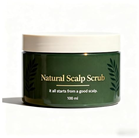 Lissima Natural Scalp Scrub, Gentle Exfoliating Scalp, Natural Botanical Formula Avocado & Grapeseed Oils