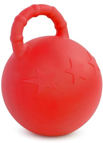 Oypla Coco Equestrian 10 Inch Red Horse Play Ball Stable Paddock Toy