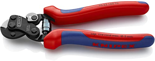 Knipex Cortacables para cable trenzado Para cuerdas de neumáticos bruñido, con fundas multicomponentes 160 mm 95 62 160 TC