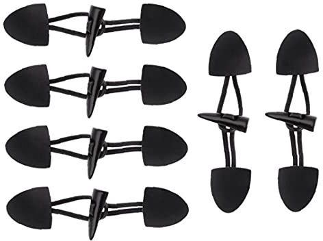 Ruluti 6 Papa Servicios DE Cano DE Cuero PU Sujetadores de botón de Palanca para Abrigo DUY DIY Hecho a Mano Artesanía Negro