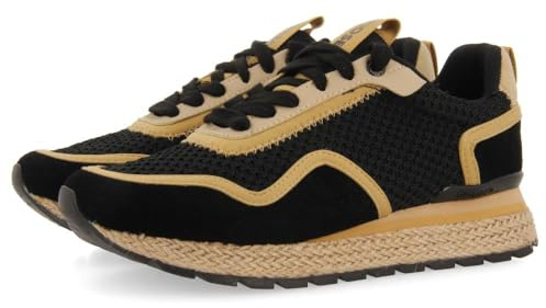 Sneakers Negras Estilo MEDITERRÁNEO para Mujer RUKAJ