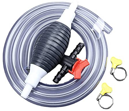 Micvtve Multifunction Liquid Sucker Pump, Manual Transfer Pump Gasoline Siphon Hose, Portable Siphon Pump (1Meter)